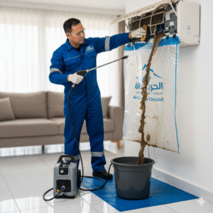 تنظيف-مكيفات-سبليت-بخميس-مشيط-غسيل-عميق-وإزالة-العفن-مع-شركة-العصر-الحديث