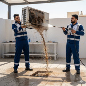 غسيل-و-صيانة-مكيفات-شباك-في-خميس-مشيط-واستعادة-كفاءة-التبريد