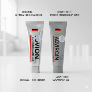 سم الصراصير الاصلي: دليلك الفني للتمييز بين المبيد الأصلي والمقلد لضمان الأمان والفعالية