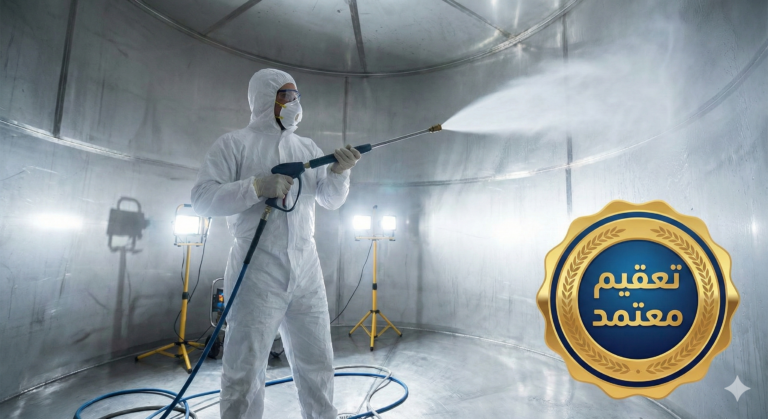 تنظيف خزانات المياه لضمان مياه شرب آمنة وخالية من الرواسب والبكتيريا