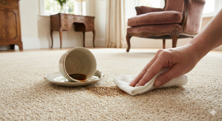 افضل طريقة لتنظيف السجاد الفاتح – وداعاً للبقع دون الحاجة للغسيل الكامل