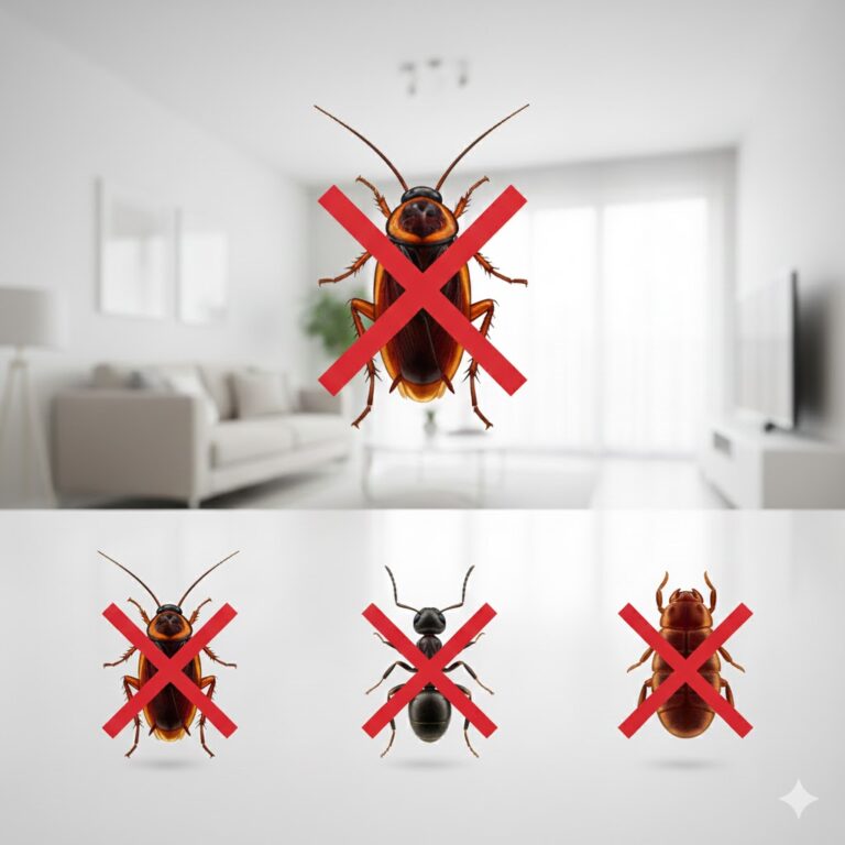 القضاء على الحشرات المنزلية : خطة شاملة لتطهير منزلك في 24 ساعة