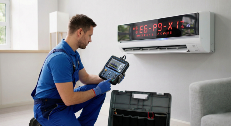 اعطال مكيف سبليت الشائعة – دليل رموز الخطأ (Error Codes) وكيف تصلحها؟