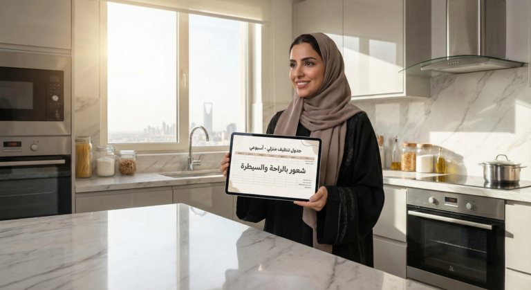 نظافة المنزل الذكية واعتمد جدول تنظيف يومي يوفر الوقت والجهد