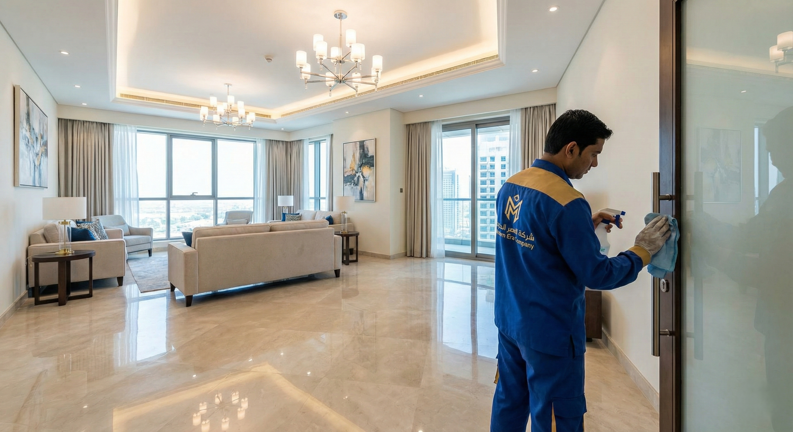 تنظيف شقق شامل لاستلام منزلك الجديد بنظافة فندقية 100%